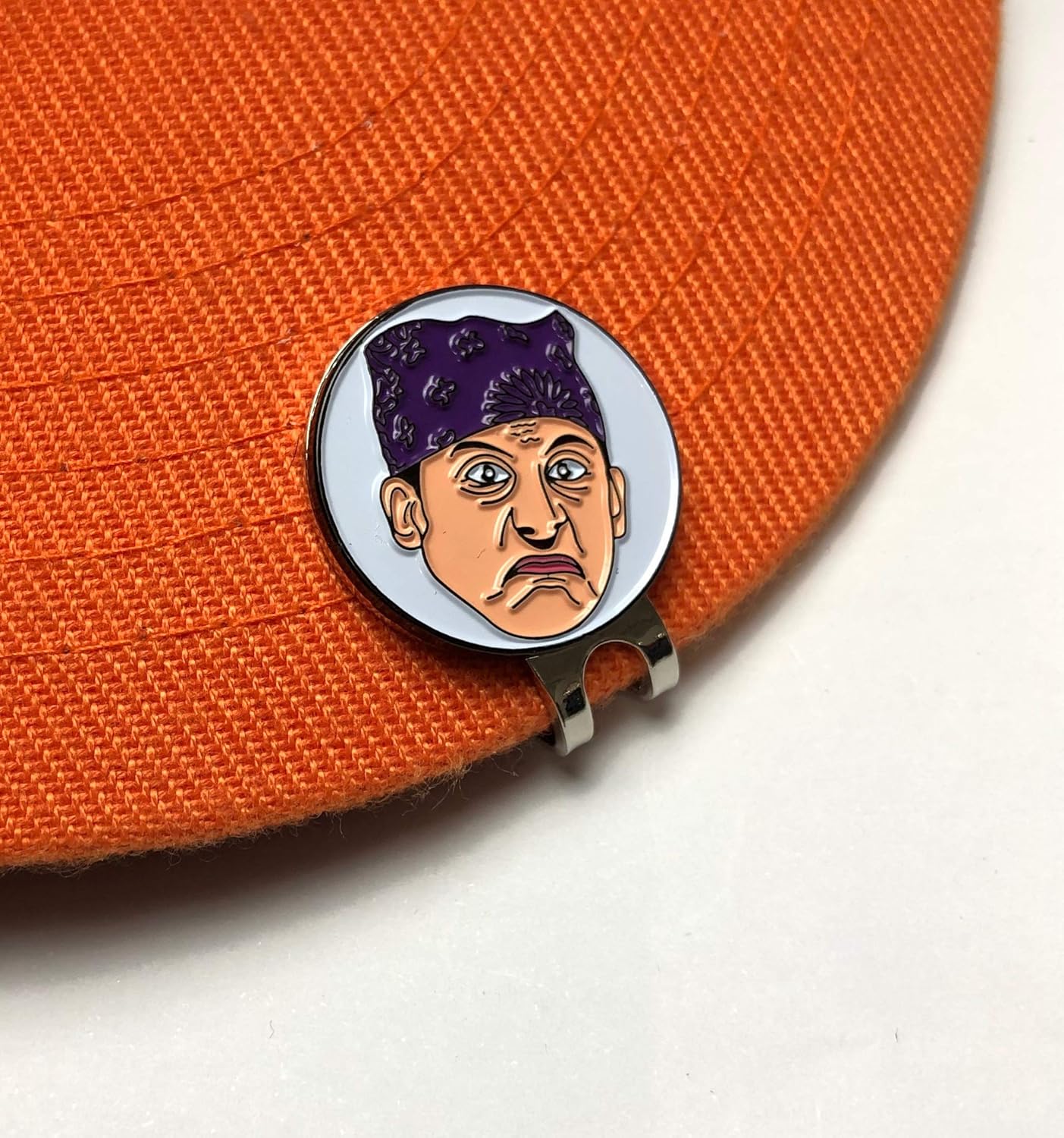 Balanced Co. Michael Scott Golf Hat Clip with Enamel Magnetic Ball Marker (TWSS) : Sports & Outdoors