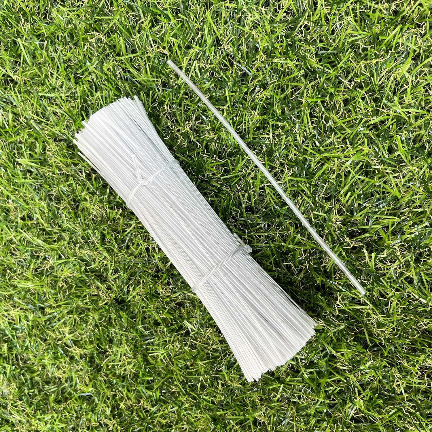 500 Pack 6 Inch Clear Plastic Twist Ties - Reusable Twisty Ties for Cords, Garbage Bags, Gardening and More - Durable, Flexible and Coated for Long-Lasting Use