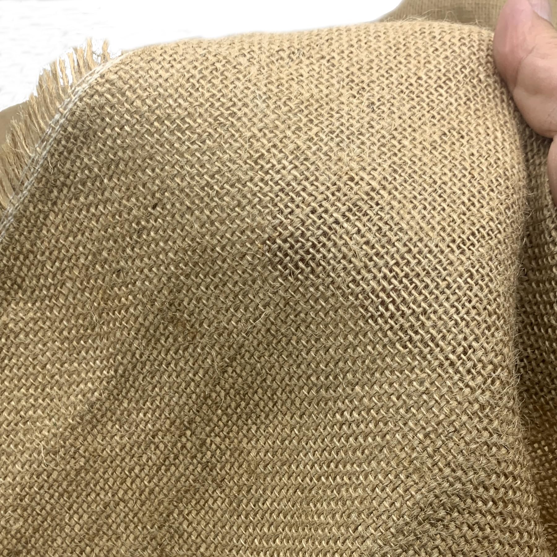 Gohytal 100 x 160 cm jute stof per meter, natuurlijke jutestof, jute op maat gesneden stof voor naaien, knutselen, natuurlijke stof, tuinjute, decoratieve stof voor huis, tuin, stoffering