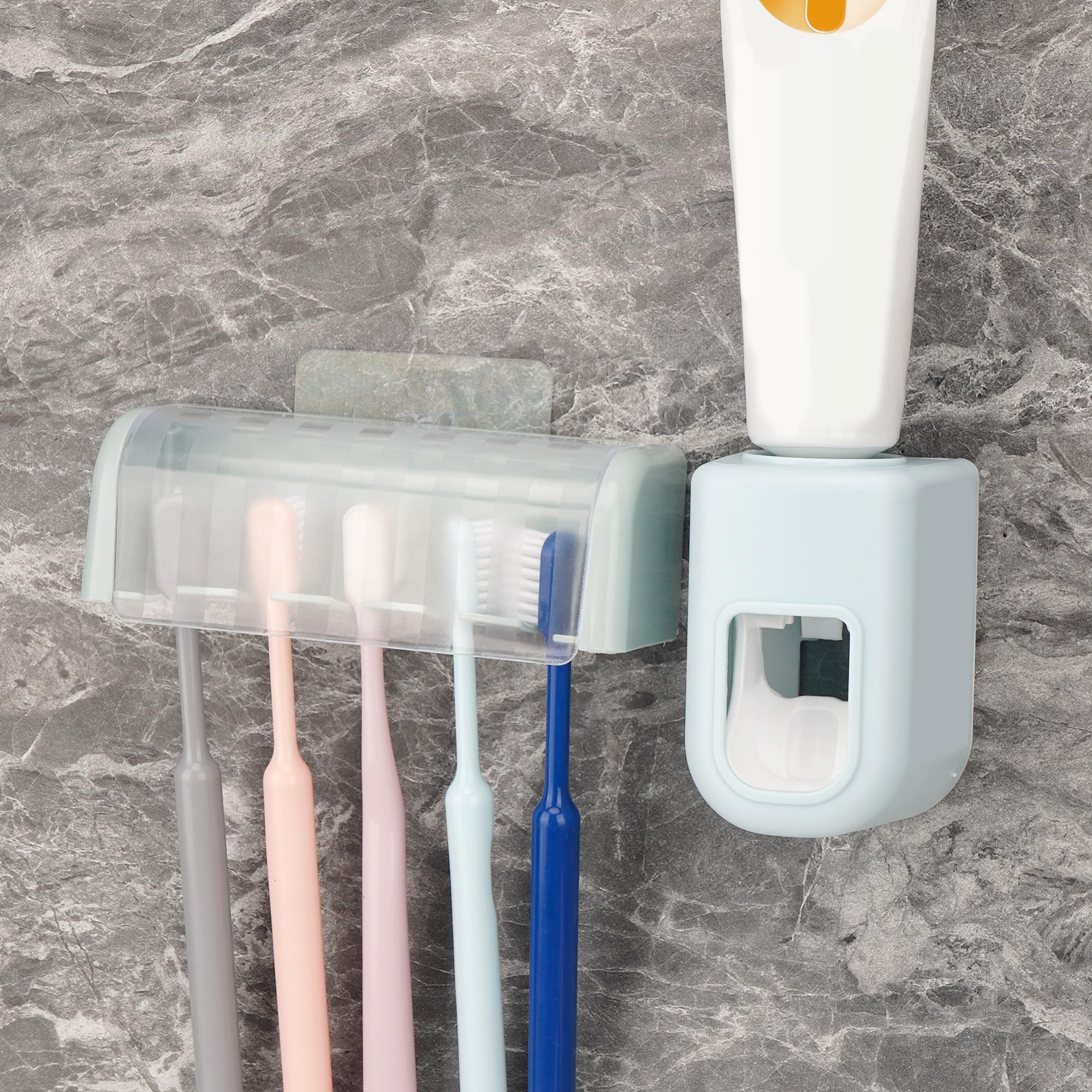Zahnbürstenhalter Zur Wandmontage – Selbstklebend, 4 Stück, Mit Abdeckung – Für Badezimmer, Dusche, Wohnmobil
