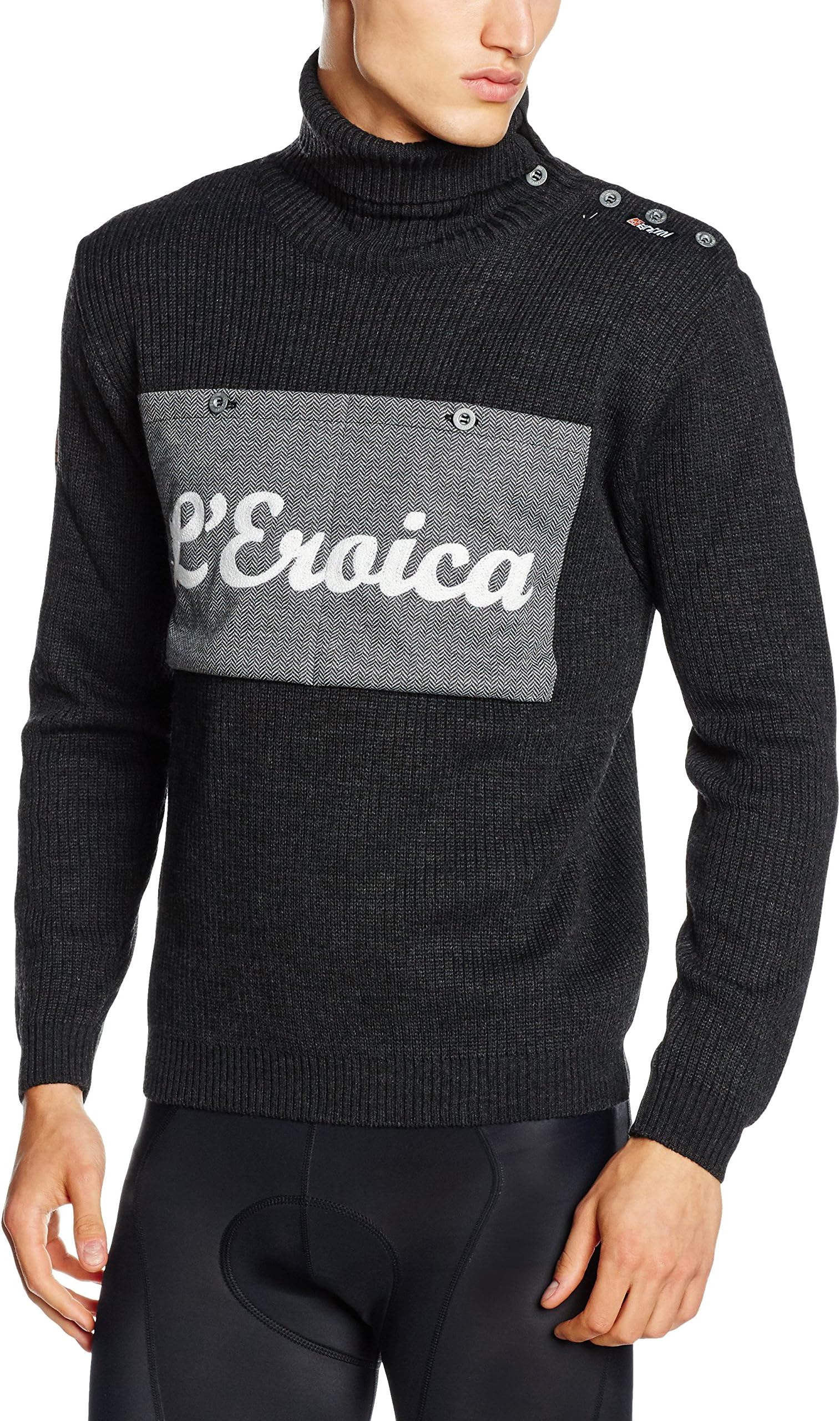 Santini Men's Eroica Ribbed Wool Cycling Sweater