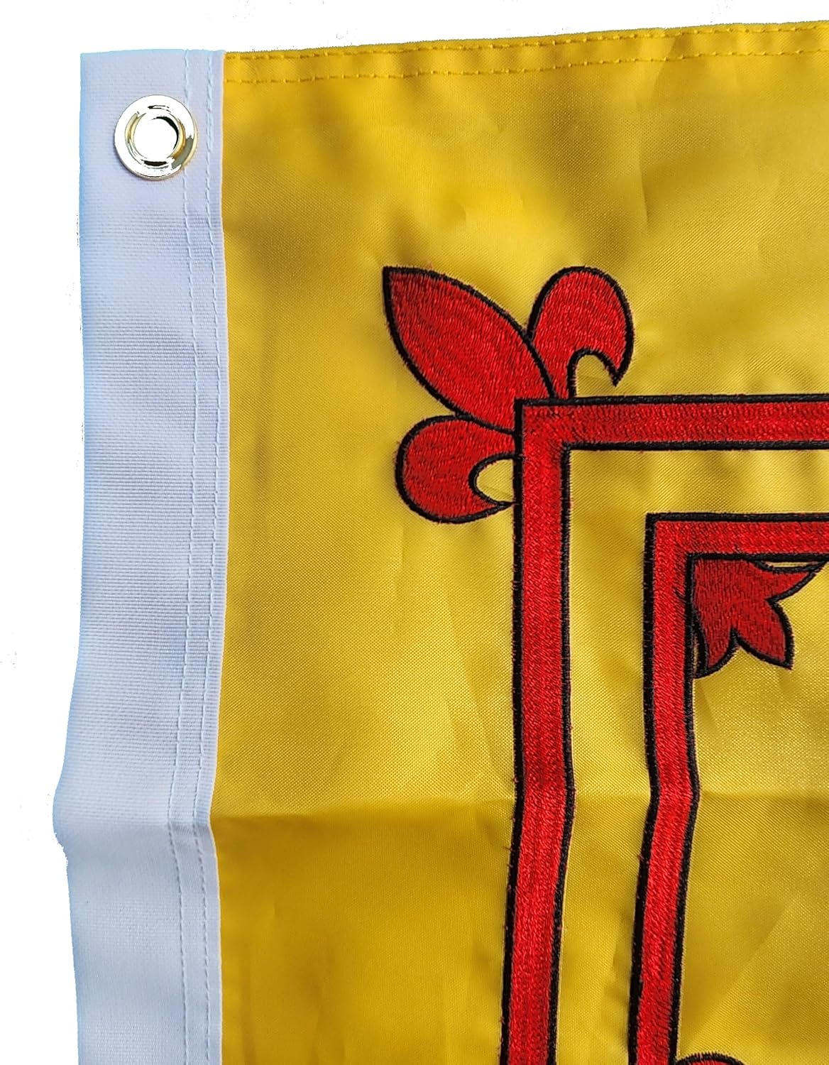 PREMIUM Embroidered Scottish Rampant Lion Flag, Double-Sided, 300D Nylon, 2x3 Ft, Heavy-Duty, Indoor Outdoor Ceremonial Display