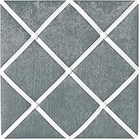 Sweet Jojo Designs Grey Crinkle Velvet Fabric Memo Board 13x13 - Boho Shabby Chic Bulletin for Photos Notes Nursery Wall Decor