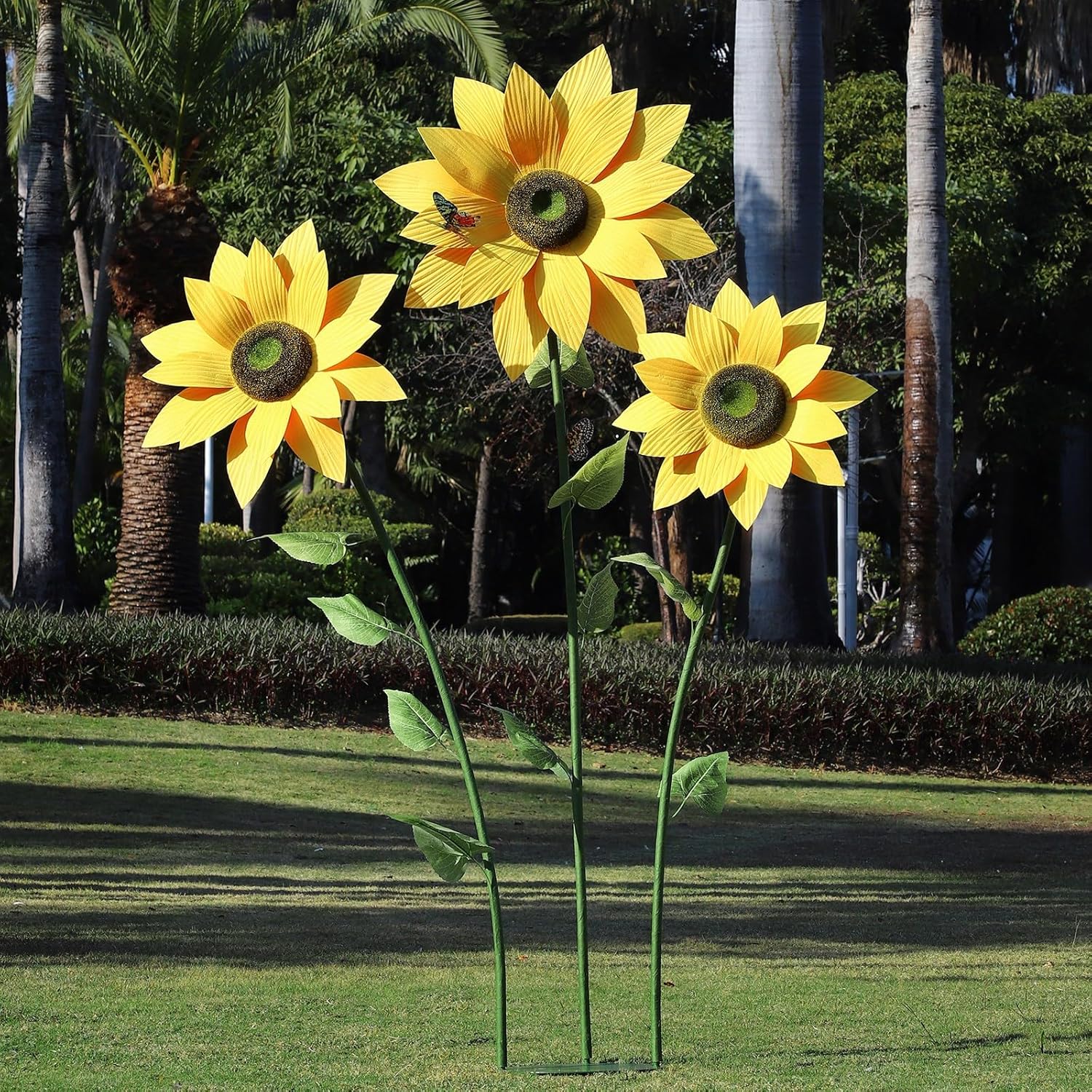 3PCS Large Artificial Sunflowers,Giant Flowers Decorations for Birthday Parties,Gardens,Hotels,Offices,Home Farmhouse Decor,Weddings,Art Galleries,Stores(Yellow)