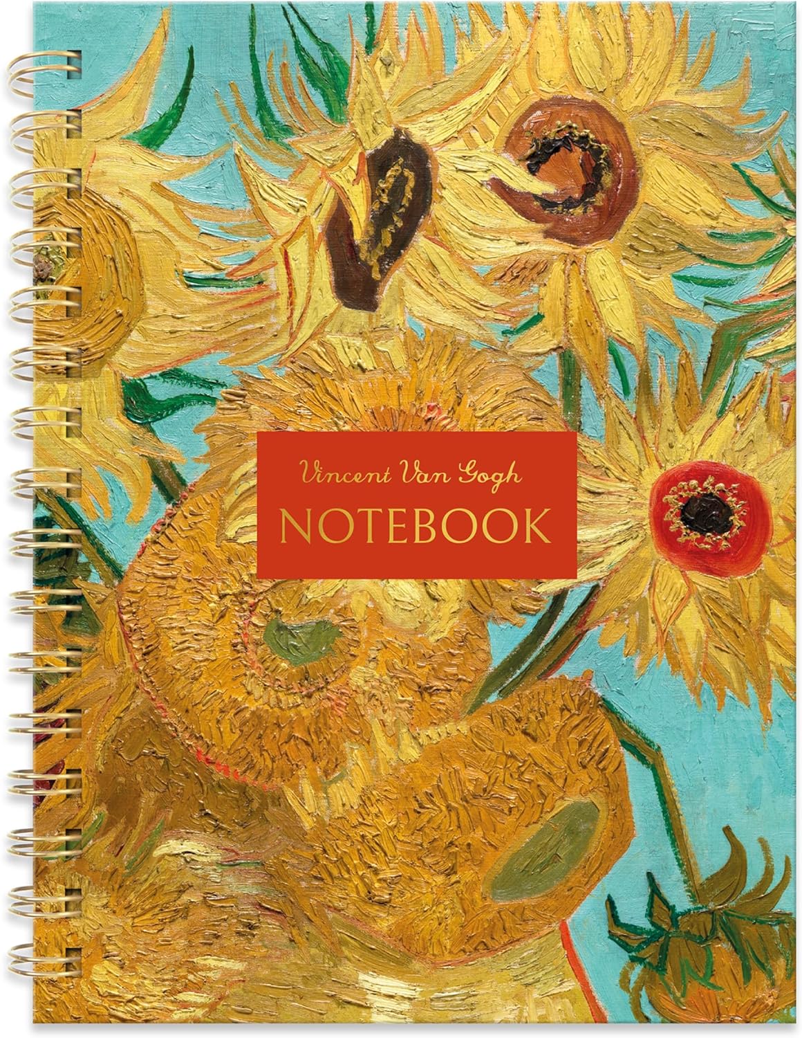 Robert Frederick A5 Notebook Wired with Dividers - Van Gogh Sunflowers Design