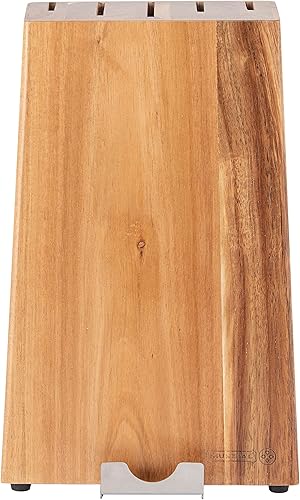 Miniatura 7 de Mundial Nobilis Series - Juego de 6 cuchillos con mango de madera y cuchillas de acero inoxidable y 1 bloque de madera con soporte para tableta