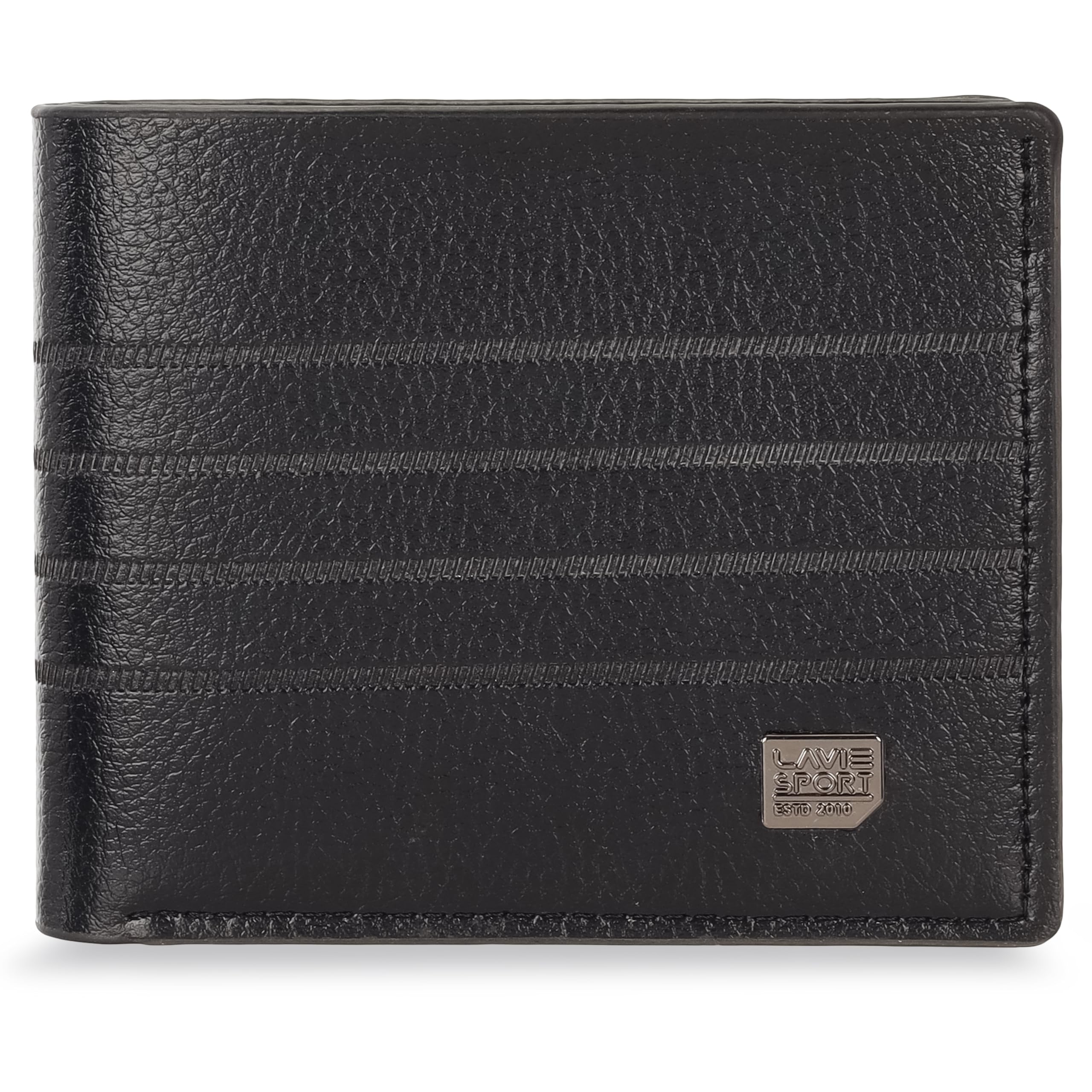 Alfred Bi-Fold Wallet for Men|2 Currency compartments|Holds Upto 4 Credit/ATM Cards|Transparent ID Slot|12 Months Warranty|Box Packaging for Gifting-image-4