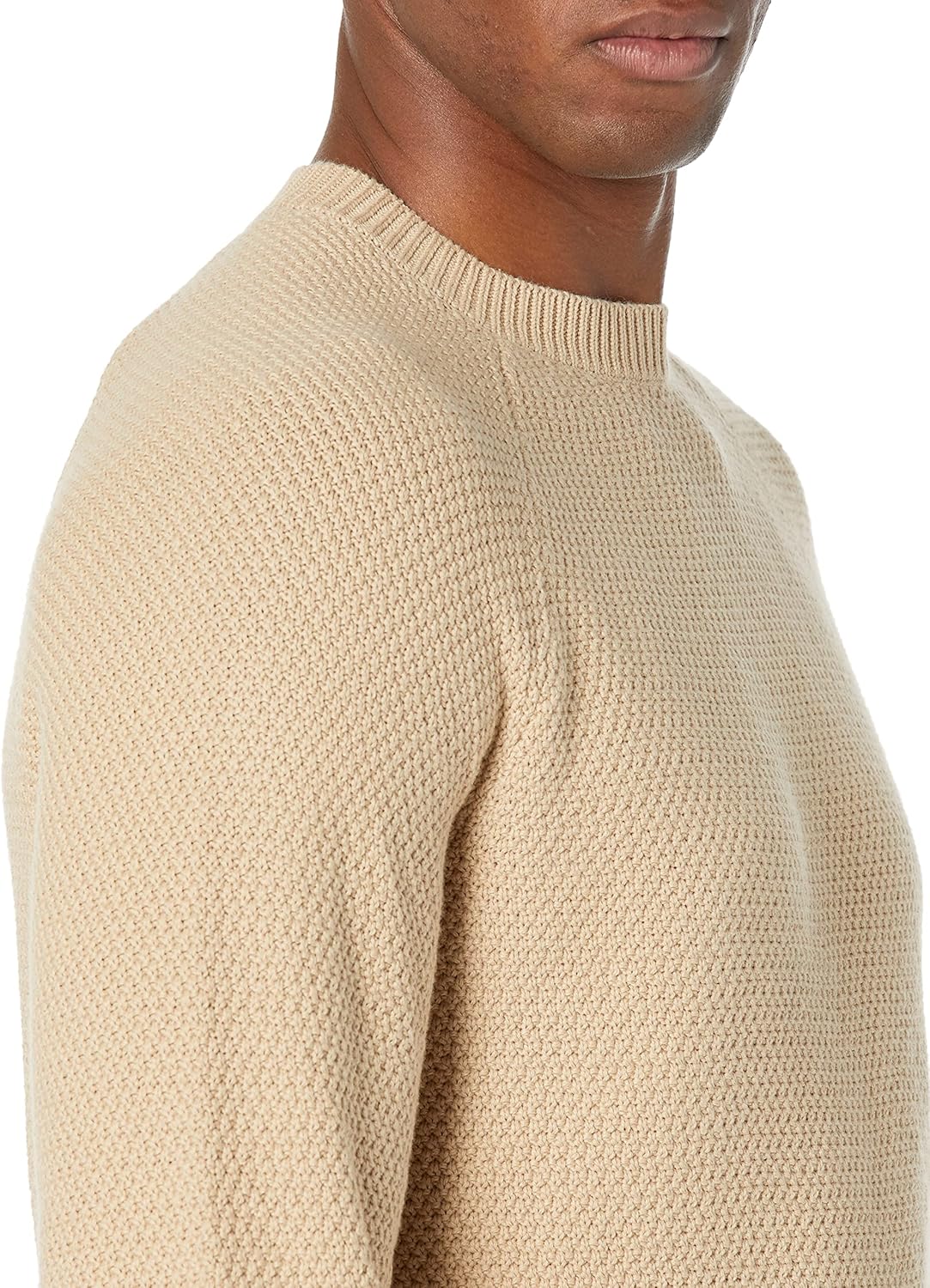 Amazon Essentials Oversized Crewneck Sweater for Men, Textured, Cotton - Image 4