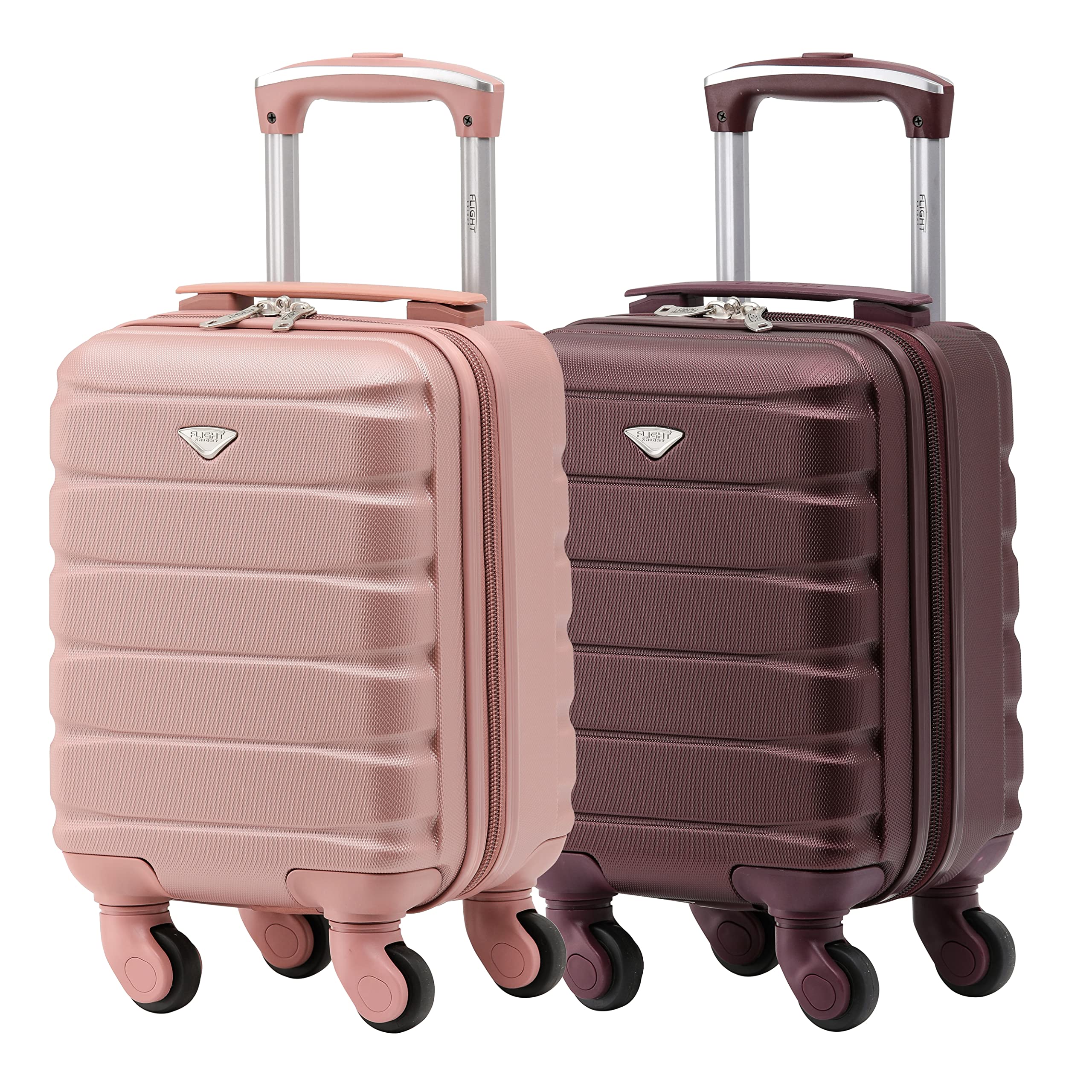 Flight Knight Suitcase Set of 2 Lightweight 4 Wheel ABS Hard Case Cabin Carry On Hand Luggage Approved for Over 100 Airlines Including easyJet, British Airways, Ryanair & Many More 55x35x20cm — view 170
