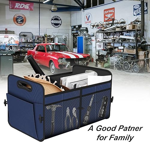 Miniatura 7 de Femuar Car Trunk Organizer,Car Storage Organizer with 72L Large Capacity Waterproof Collapsible and 11 Pockets,Trunk Organizer for Car Azul