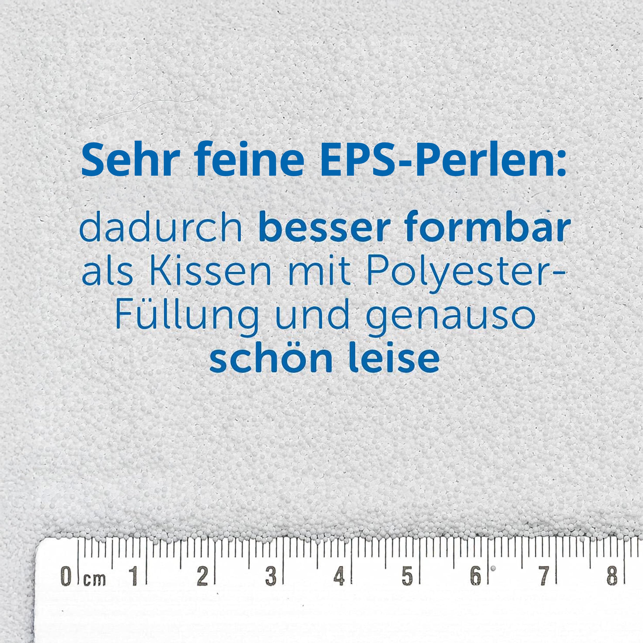Theraline Stillkissen & Schwangerschaftskissen Dodo Pillow Premium - 180 cm inkl. Bezug aus Baumwolle - Leise und feine Perlen, schadstoffgeprüft, maschinenwaschbar - Punkte Grau
