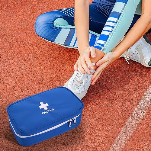 Miniatura 6 de Ellsang Bolsas de primeros auxilios vacías, bolsa de medicina de viaje portátil para camping, senderismo, vehículo, motocicleta, bolsa vacía de