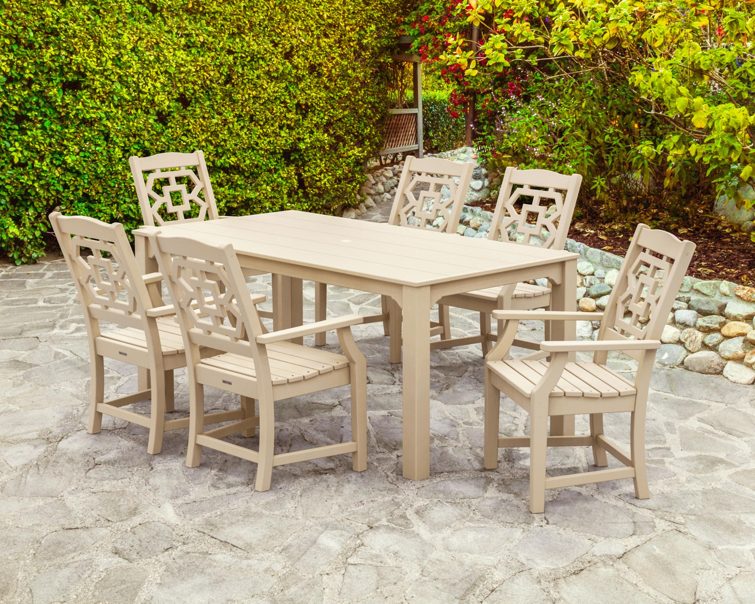 グレークラスター台座付き Amazon.com: Martha Stewart by POLYWOOD® Chinoiserie Arm Chair 7