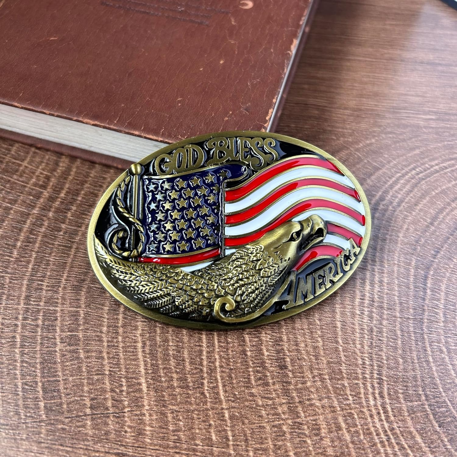 Western Belt Buckles for Men Women, American Air Force Sheriff Cowboy Belt Buckle Gifts for Christmas Birthday Halloween - Image 4