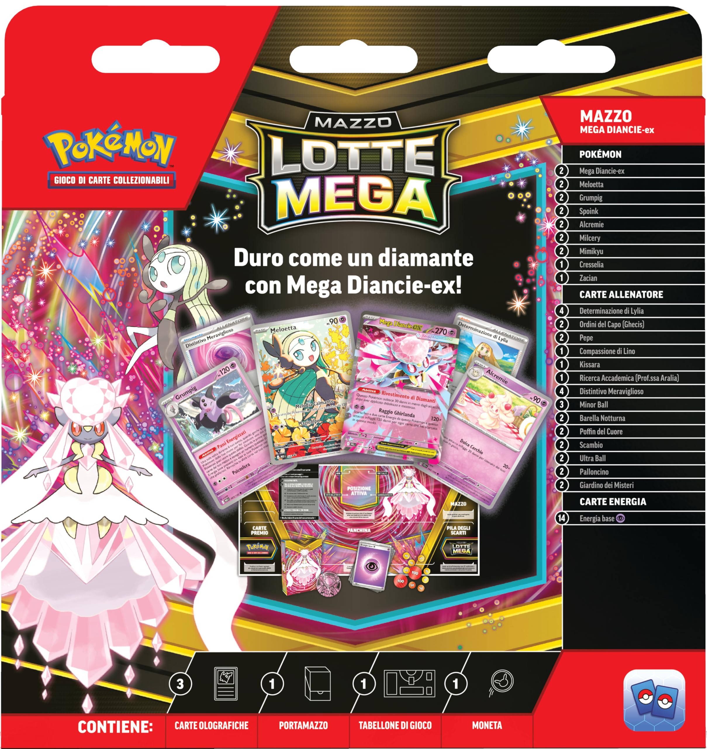 Pokémon: Mazzo Lotte Mega Diancie-ex del GCC (mazzo di 60 carte pronto all’uso)