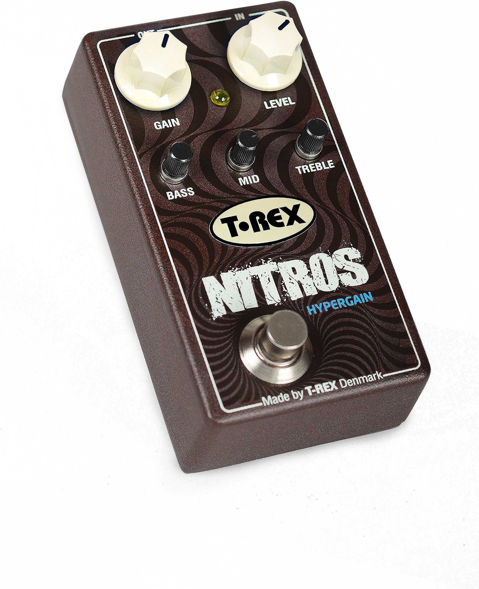 T-Rex Nitros Hyper-Gain Distortion Pedal with 3-Band Active EQ