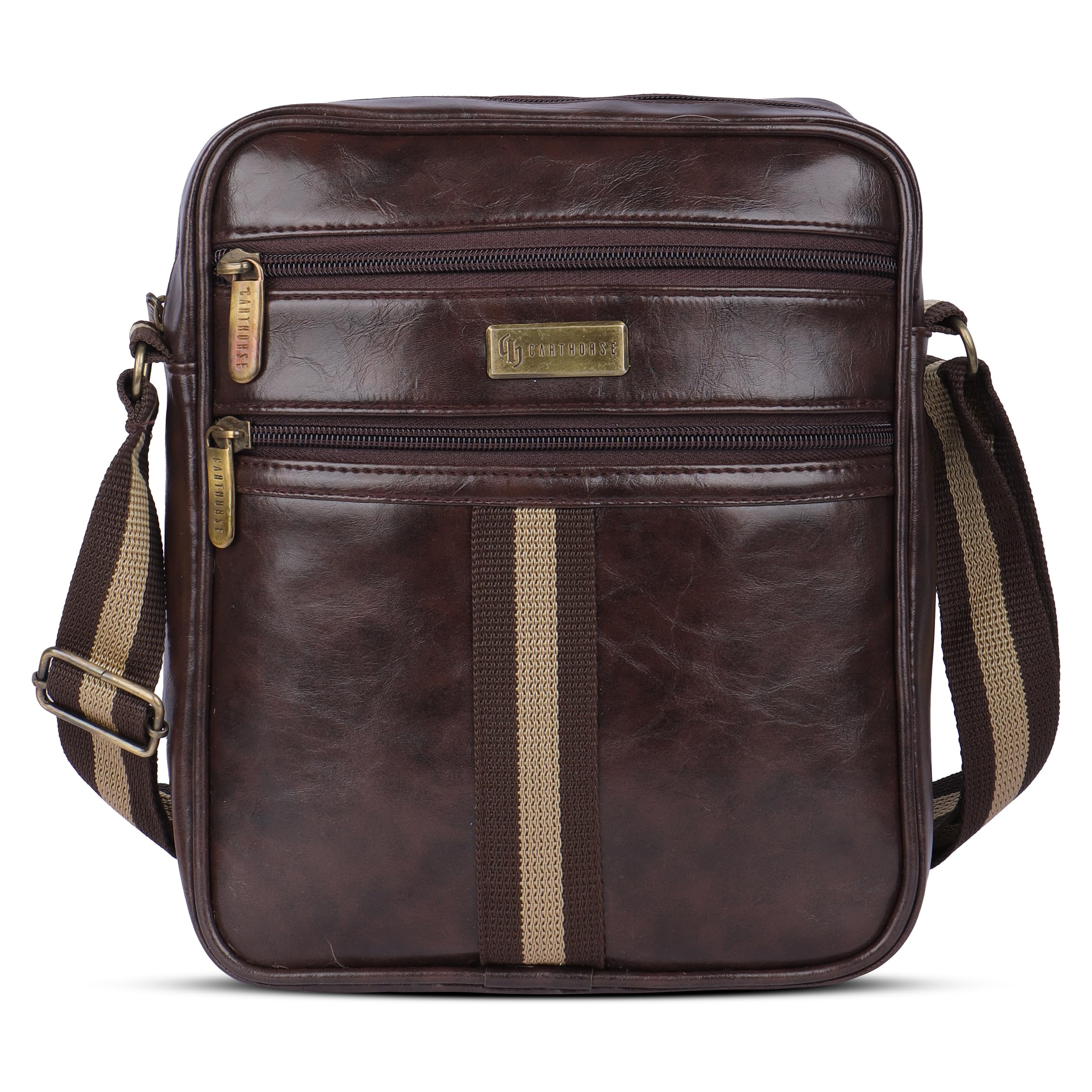 carthorse Premium Synthetic Leather Sling Bag Stylish Crossbody for Men & Women, Passport Bag, Water-Resistant Small Travelling Bag-picture-11