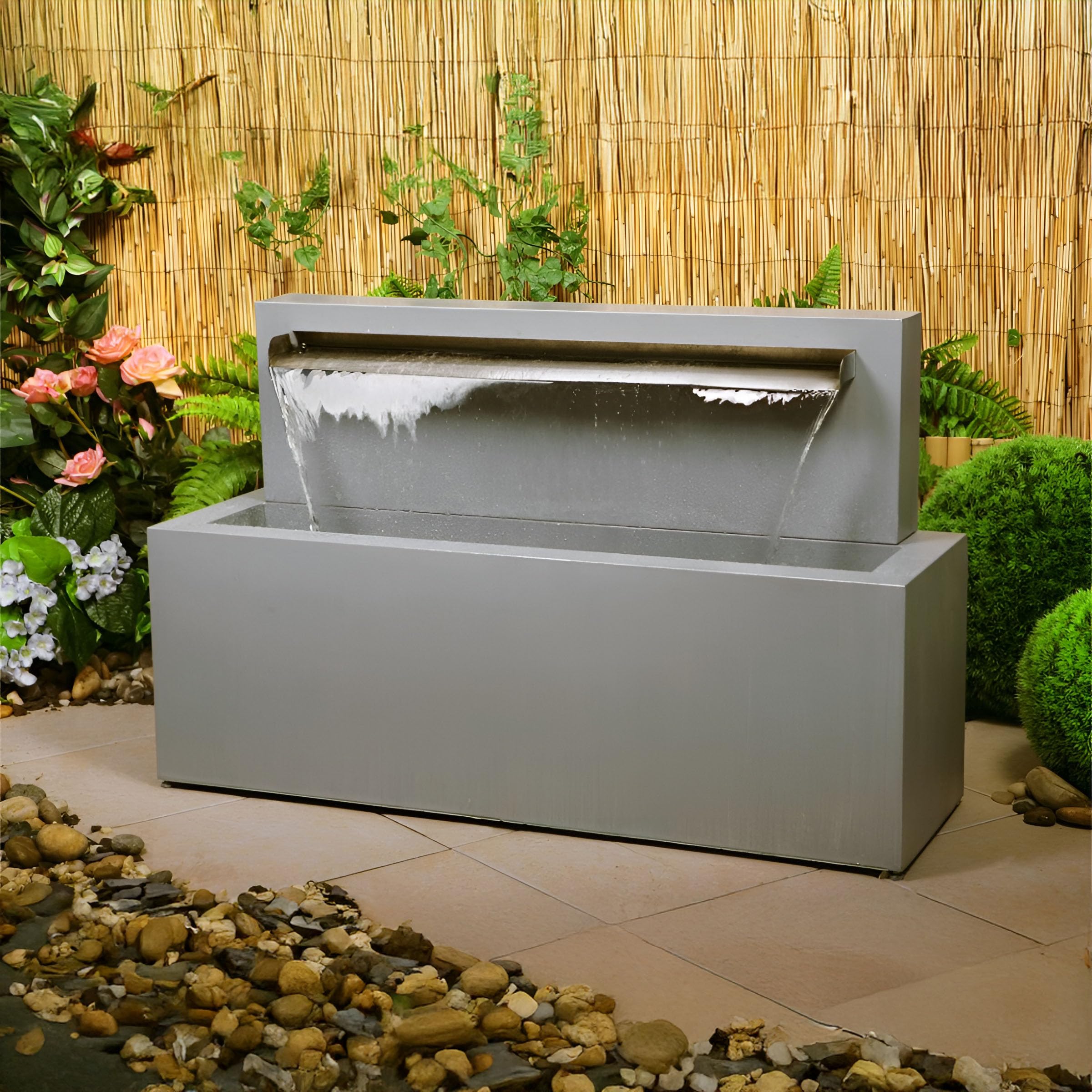 Primrose Higgledy Troughs Water Feature & Planter with Lights 78cm