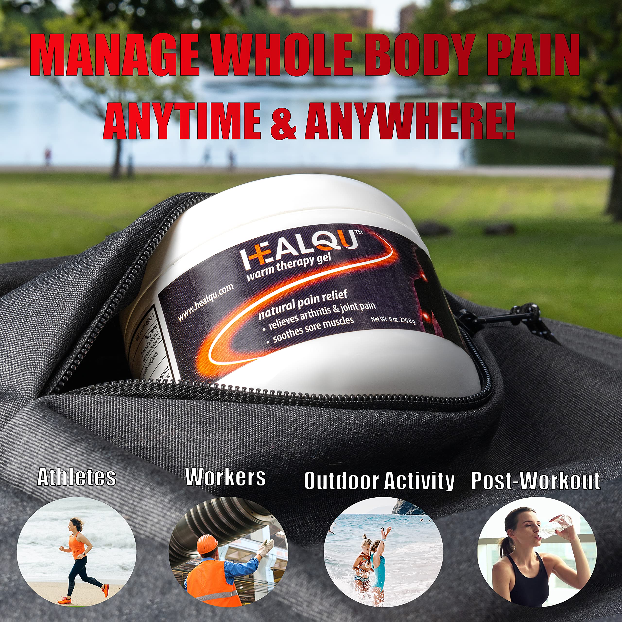 Joint & Muscle Pain Relief Cream 8oz Natural Warm Pain Relief Therapy