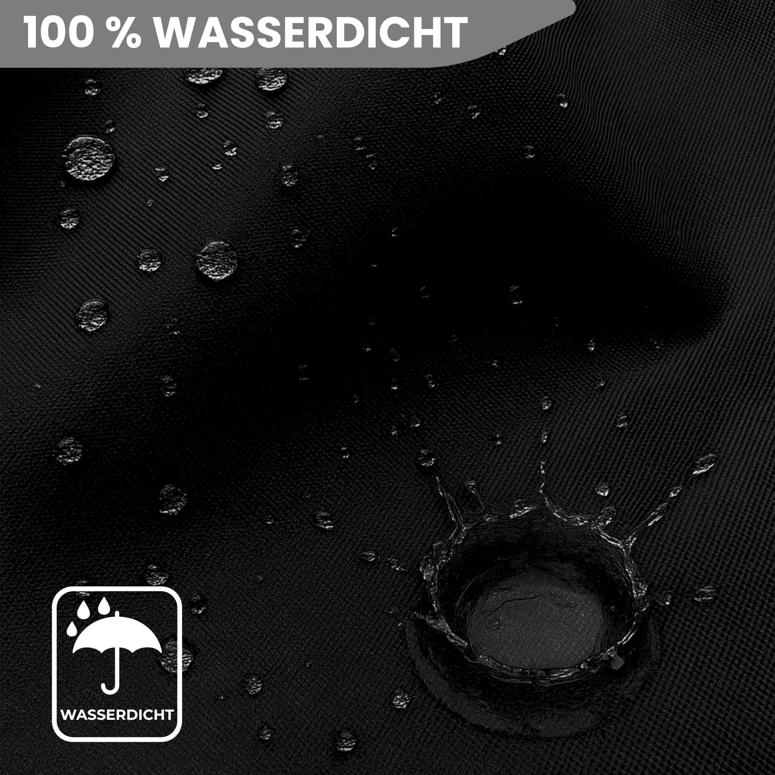 A-Express Schwer Pflicht Strapazierfähiger Dicker wasserdichter Segeltuchstoff 600D Outdoor Abdeckplane Meterware - Schwarz 5 Meters (500cm x 150cm)