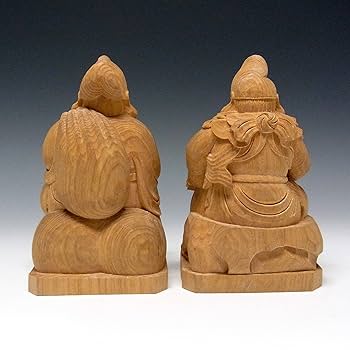 恵比寿大黒　置物 那智黒石 恵比寿・大黒 | 神路屋 | おかげ横丁公式オンライン