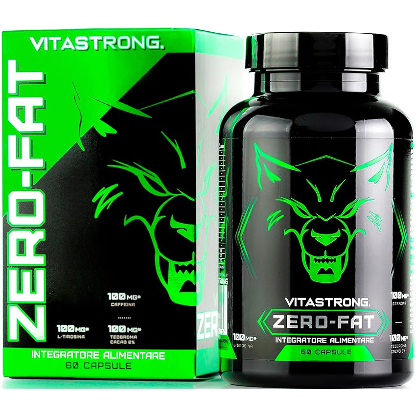 Immagine del prodotto Vitastrong Zero-Fat | BRUCIA GRASSI POTENTISSIMO | Termogenico Drenante Energizzante Per la Perdita di Grasso | Per Uomo e Donna | 100% Made in Italy Alta Qualità, Capsule