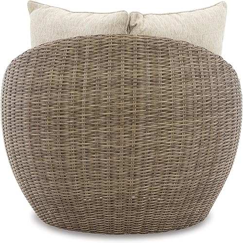 Miniatura 9 de Signature Design by Ashley DANSON - Salón giratorio con cojín, 2 unidades, marrón claro