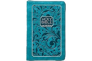 KJV Holy Bible: Turquoise (Blue/Green), Large Print (11-pt)