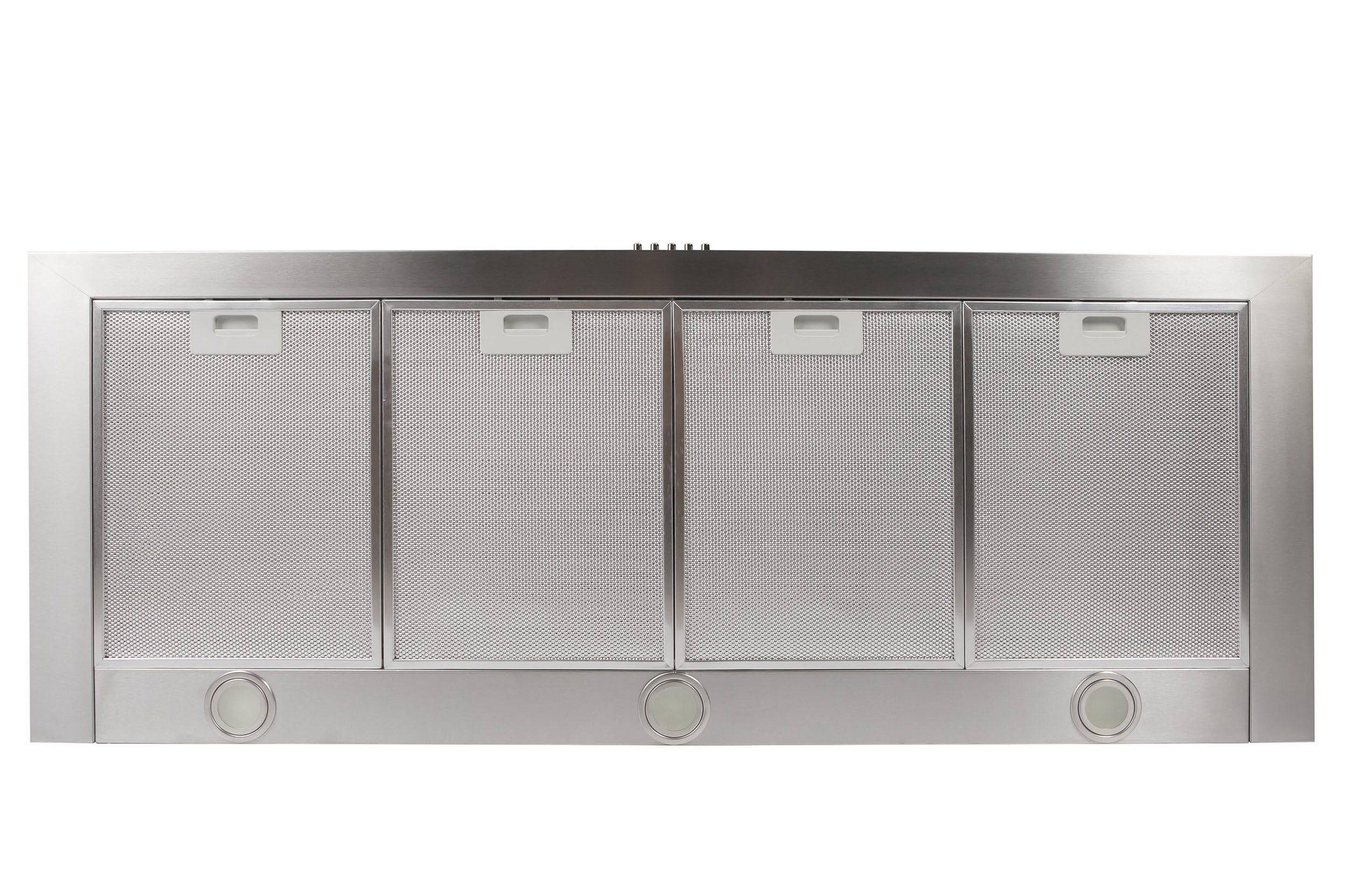 GURARI Hotte murale GCH F 118 12 IS N, hotte aspirante 120 cm, 1000 m³/h, 3 niveaux, acier inoxydable