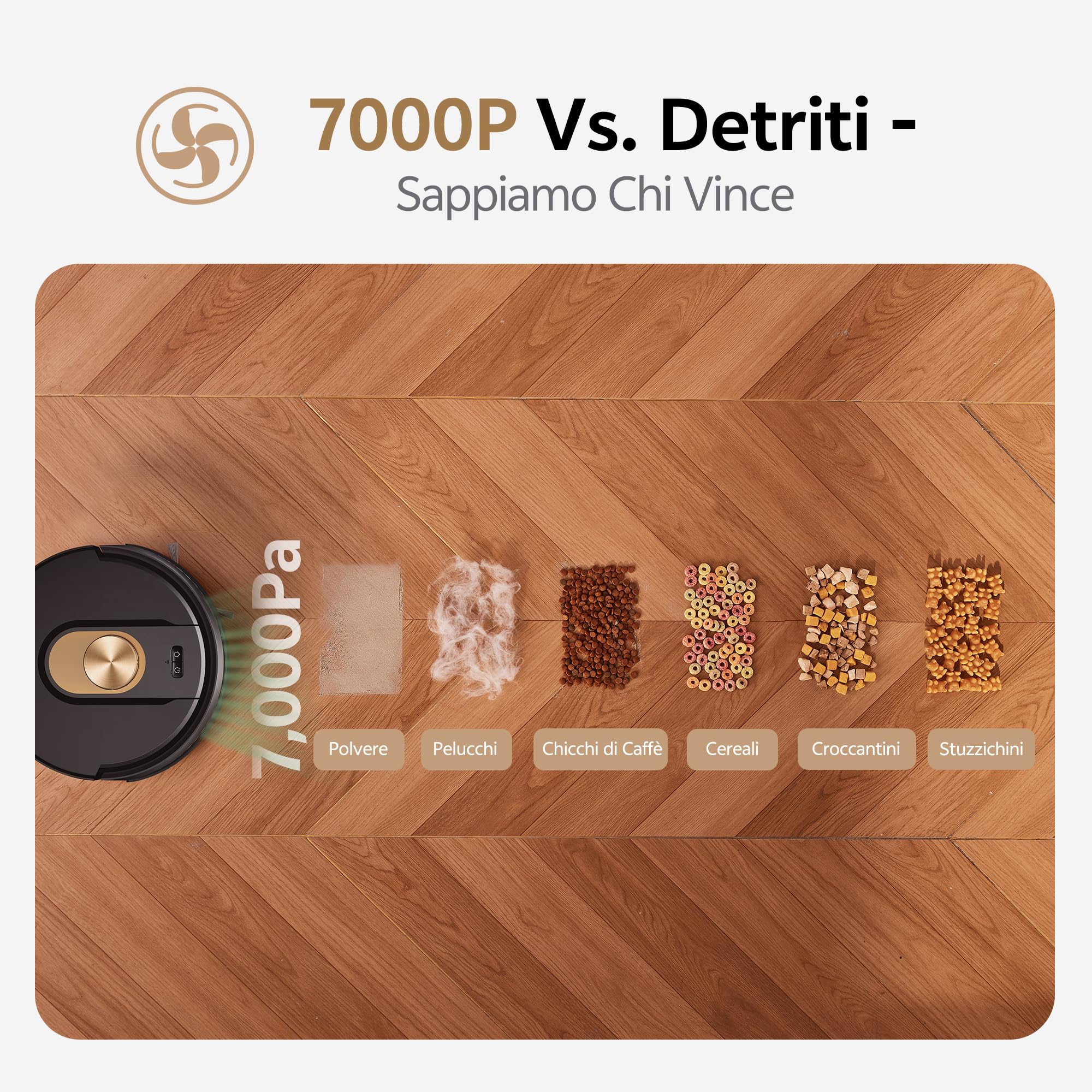 Vexilar Robot Aspirapolvere Lavapavimenti con Mappatura 7000Pa,150 minuti,Silenzioso W9 Aspirapolvere Robot Lavapavimenti Potente LiDAR Laser per Pavimenti/Tappeti/Peli,Controllo Vocale/APP/Remoto