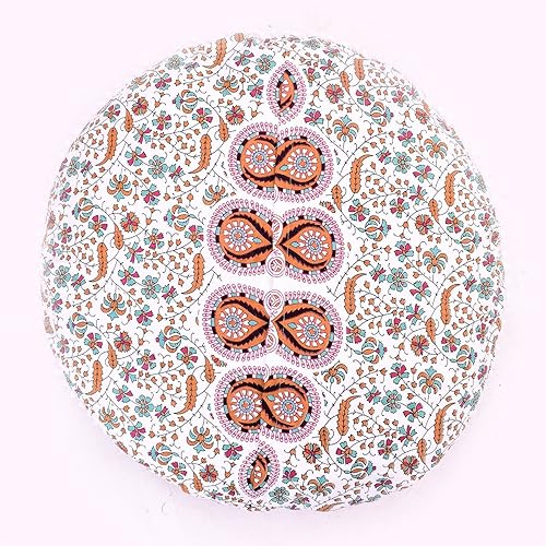 Miniatura 5 de Funda de almohada de 32 pulgadas, diseño de mandala de pavo real, para meditación, yoga, meditación, cómoda, para el hogar, automóvil, cama, sofá,