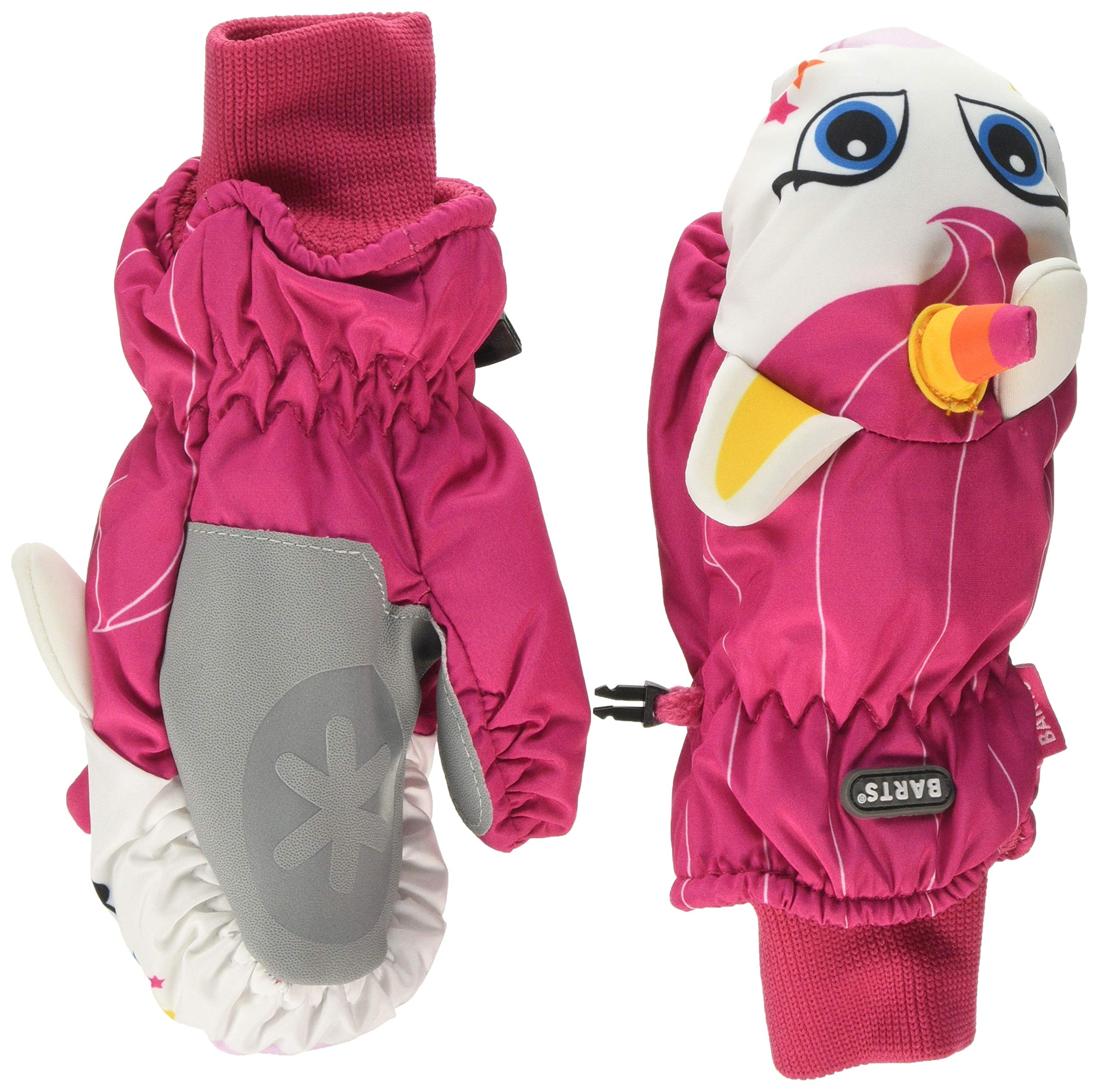 Barts Boys' Nylon Mitts 3D Mittens, Pink (0012-fuchsia 012l), M