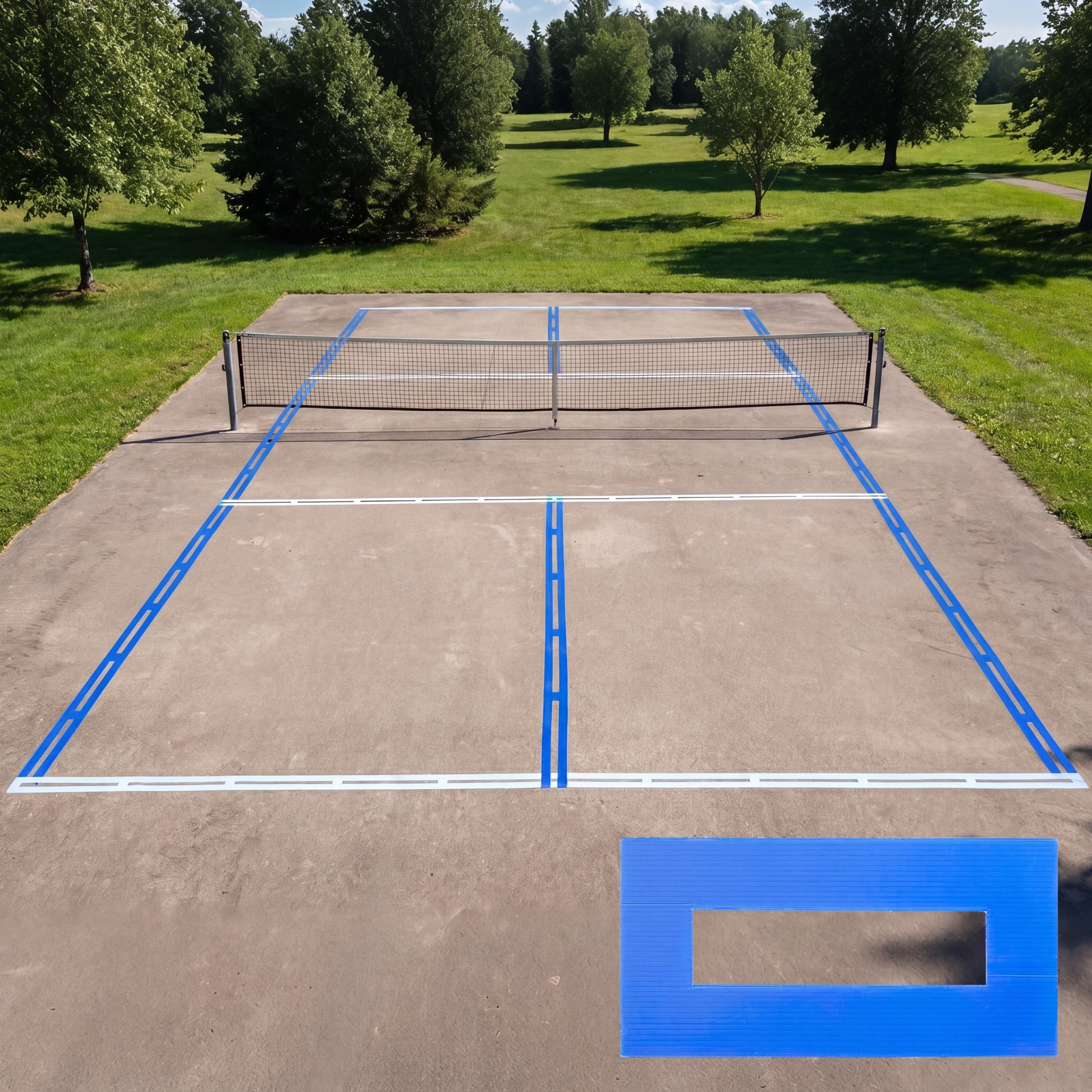 Photo 1 of Joyfolk Paddle Game Court Line Marking Kit, 44 x 20 ft