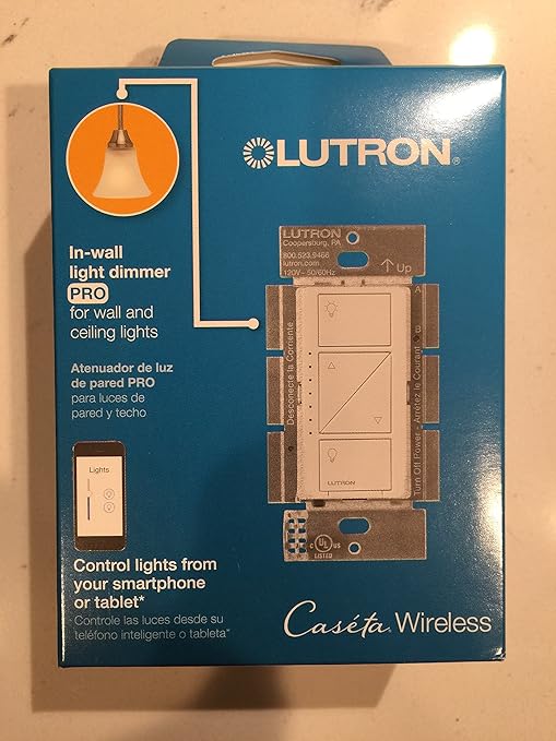 Lutron Caseta Pro 1000W Dimmer White (PD10NXDWH) Amazon.ca Tools