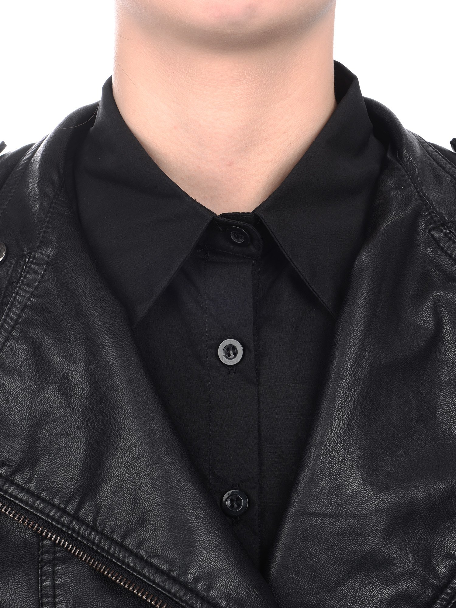 EBOOT Fake Collar Detachable Dickey Blouse Half Shirts for Girls and Women (Black, Medium)