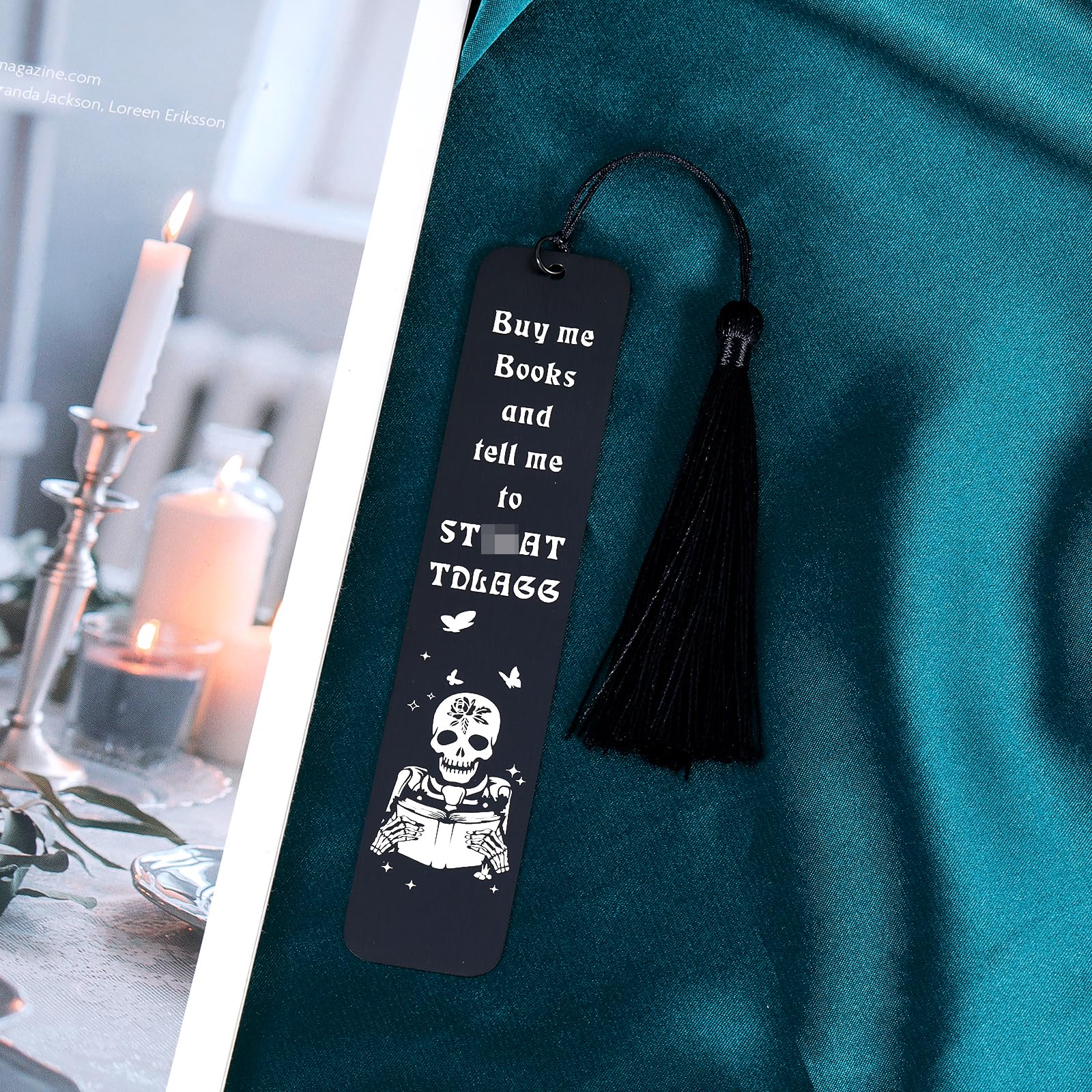 Spicy Funny Bookmarks For Book Lovers - Stainless Steel Sassy Reading Gifts