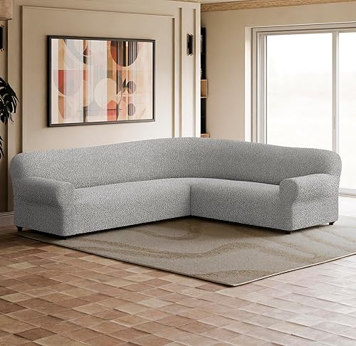 Miniatura 2 de PAULATO BY GA.I.CO. Funda seccional de esquina para sofá - Funda extra grande en forma de L para sofá - Fundas de sofá lavables de poliéster -