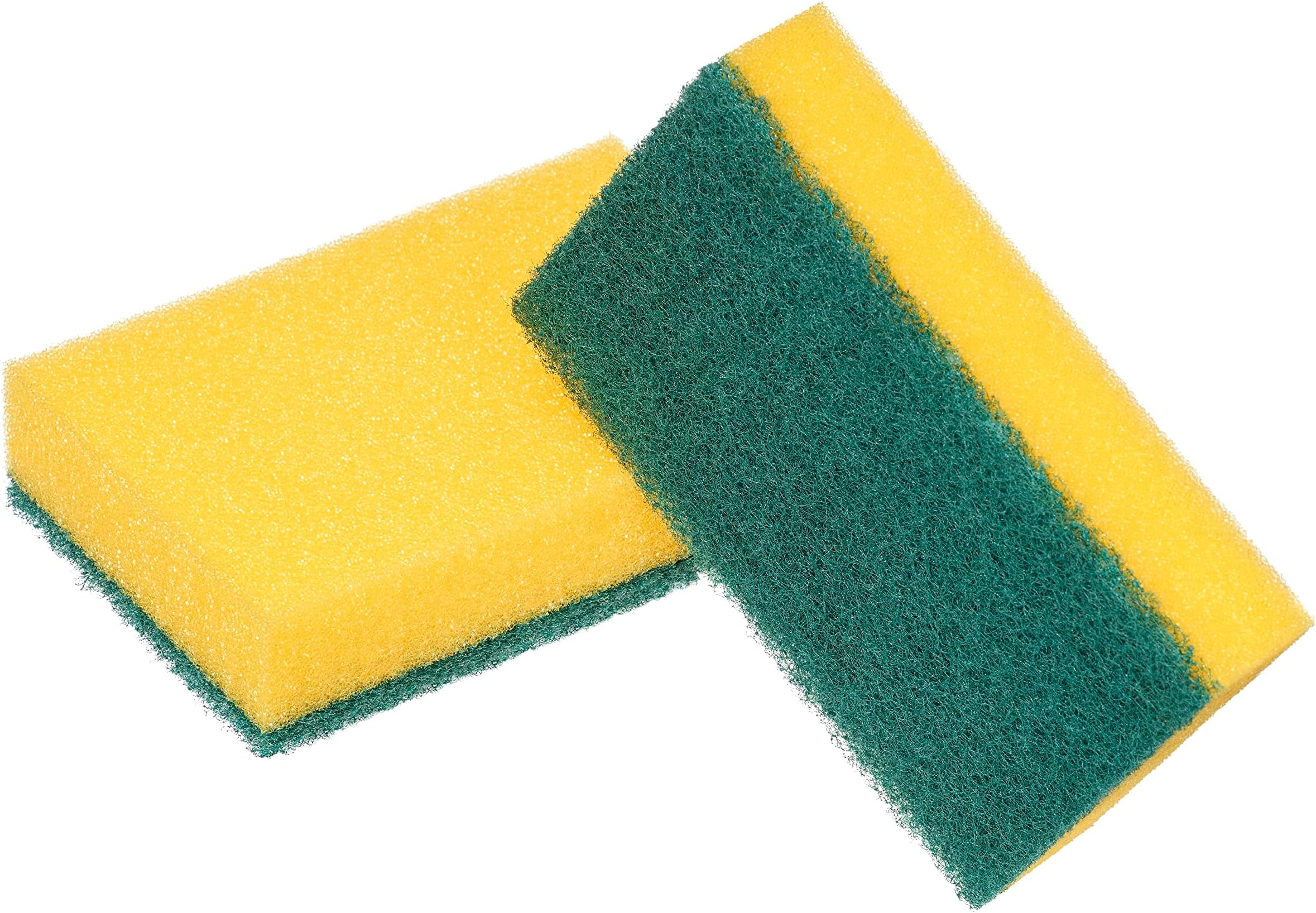 Scotch-Brite Heavy Duty Classic Flat Laminate Scrub Sponge, 8 units (4+4 Free)/pack | Kitchen sponge | Dish sponge | Scrub | General Cleaning | Food Safe | Non-Rusting | Kitchen, Garage, Outdoor