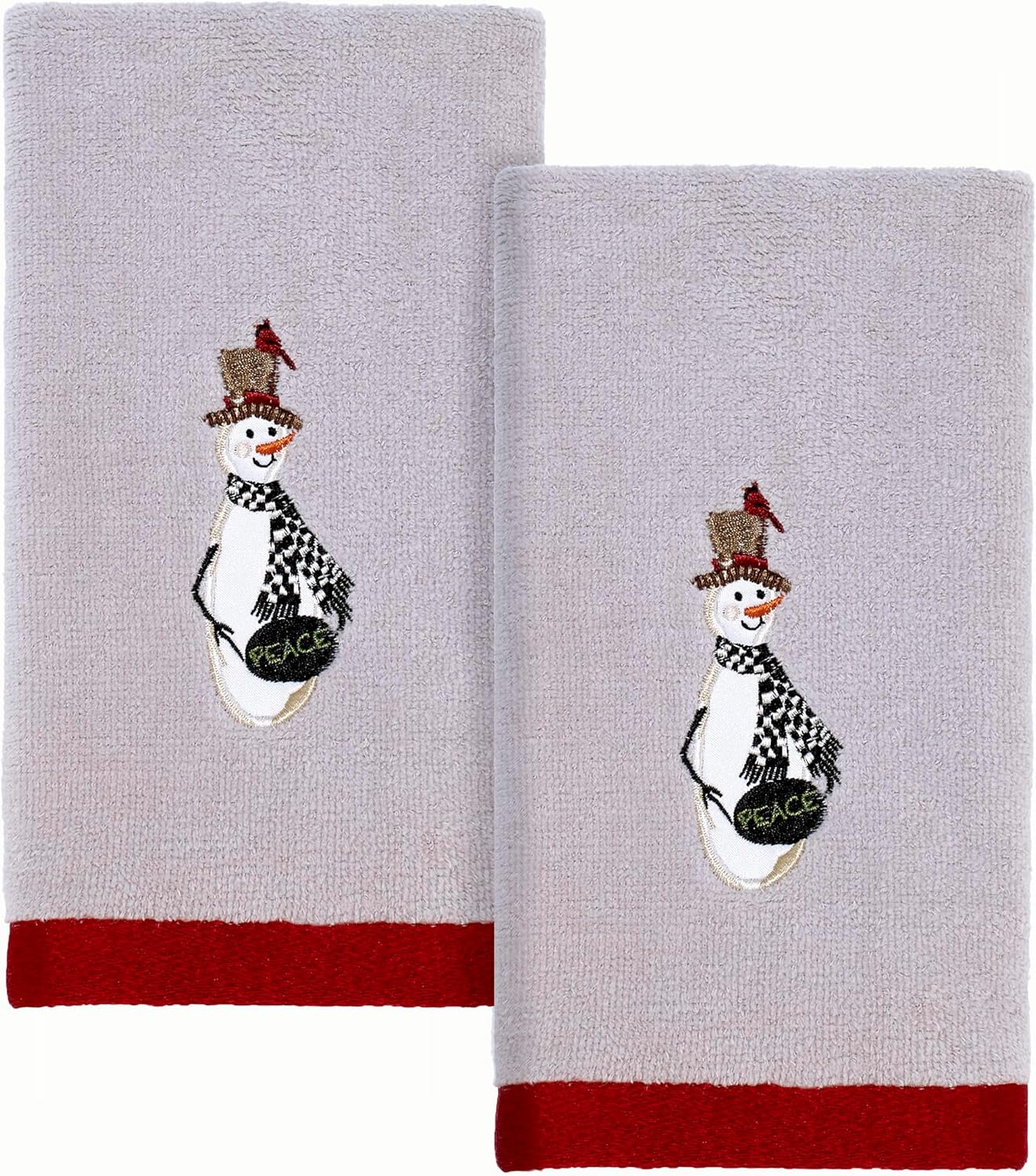 Avanti Linens - Fabric Shower Curtain, Holiday Bathroom Decor (Country Friends Collection. 72")