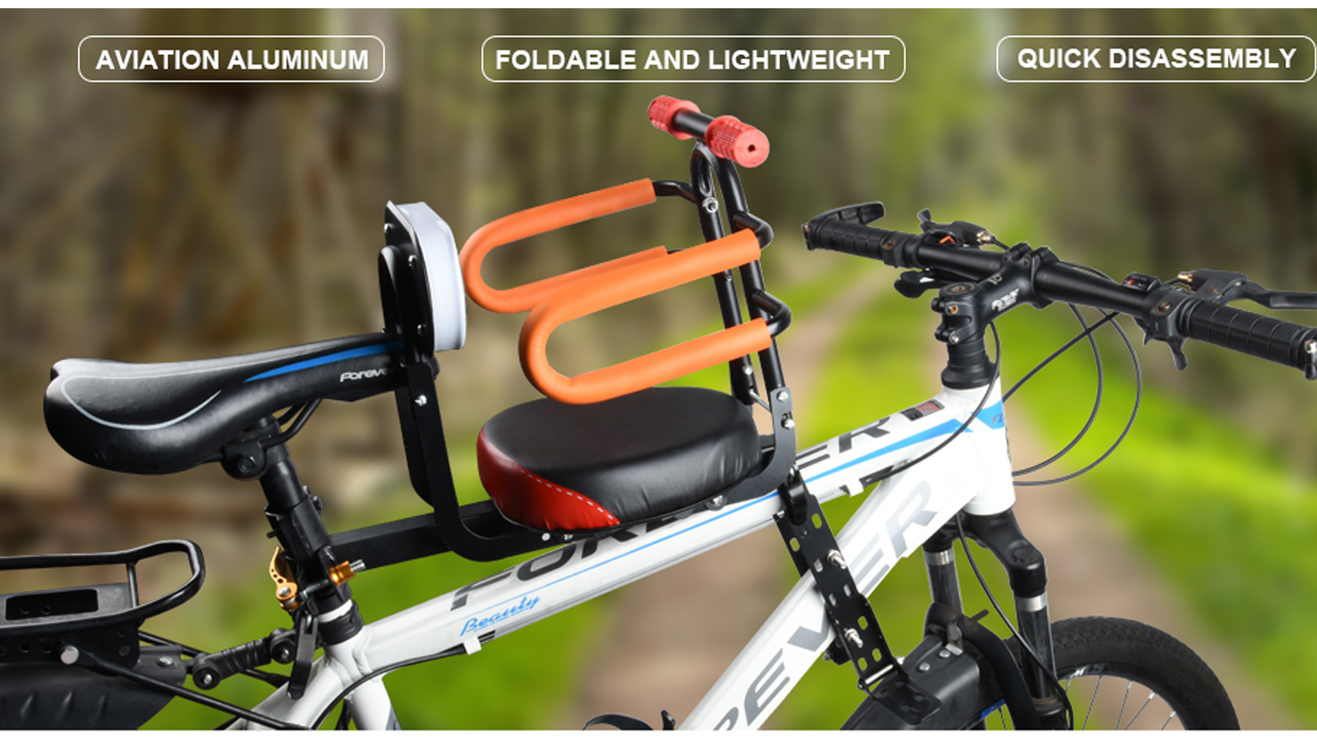 Siège de vélo avant pliable et réglable pour enfant - Marque - Modèle