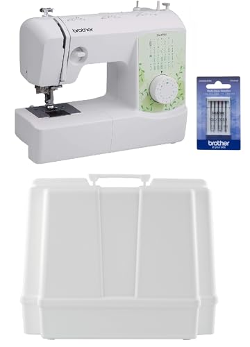 Image of Brother SM2700 27-Stitch Free Arm Sewing Machine, Hard Plastic Storage and Carry Case and 5-Piece Sewing Machine Needles