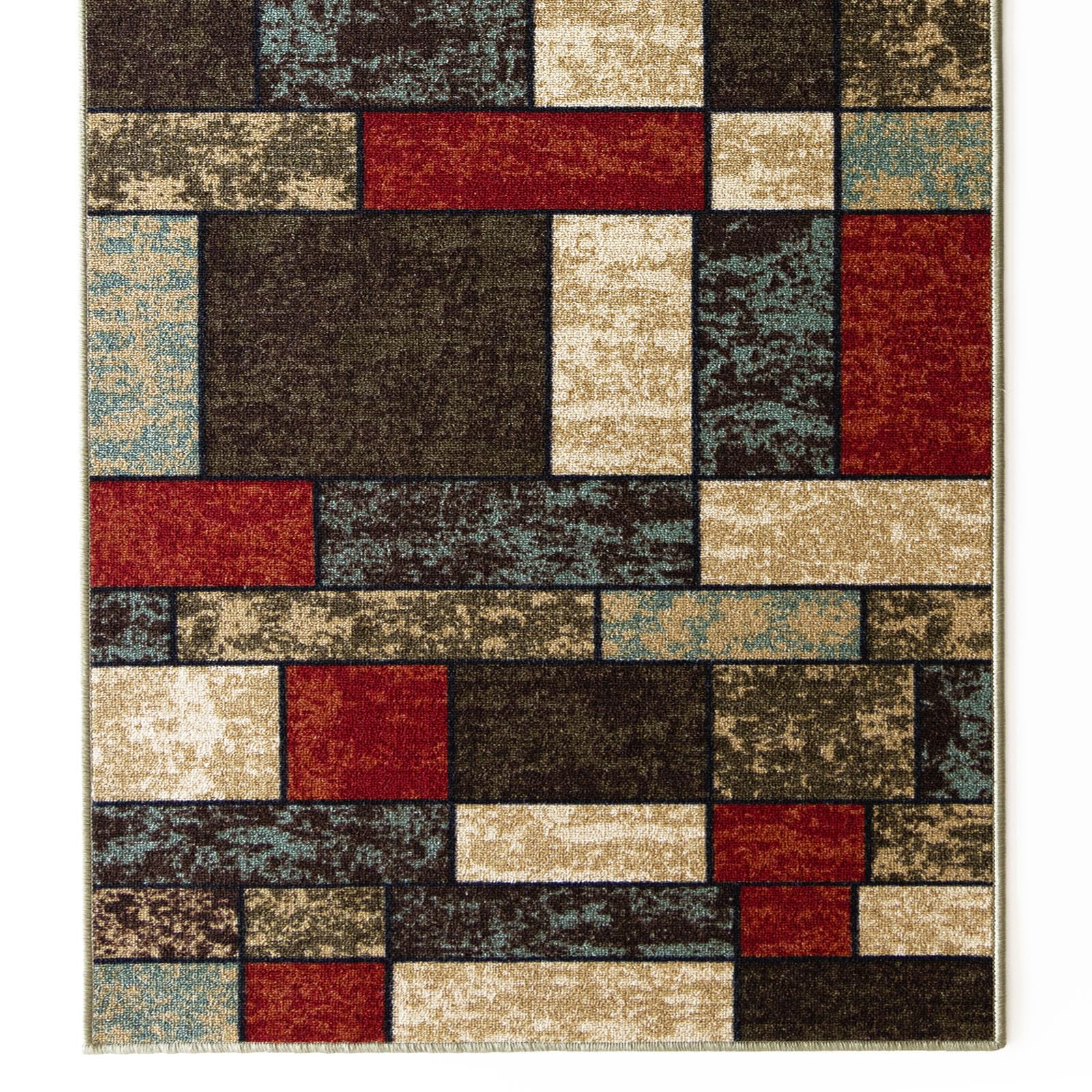 Casa Pura Teppichläufer mit Muster - Maßgefertigter Teppich Läufer Mannheim Patch (80 x 250 cm)