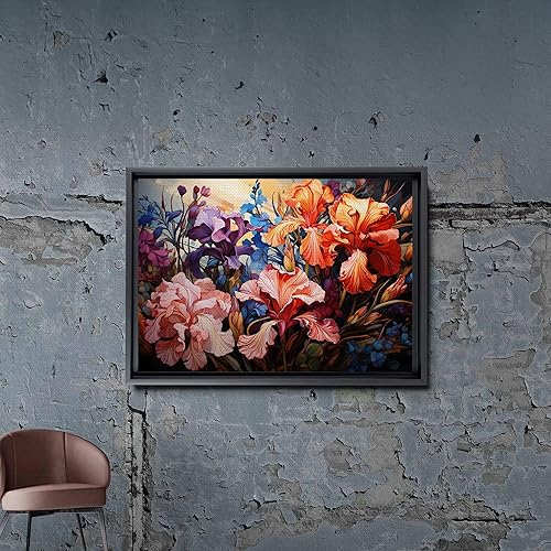 Miniatura 7 de Provence Blooms, Acrylic Iris Prints, Captivating Canvas Wall Art Celebrating the Beauty of Flowers, Decor Canvas, Art Print