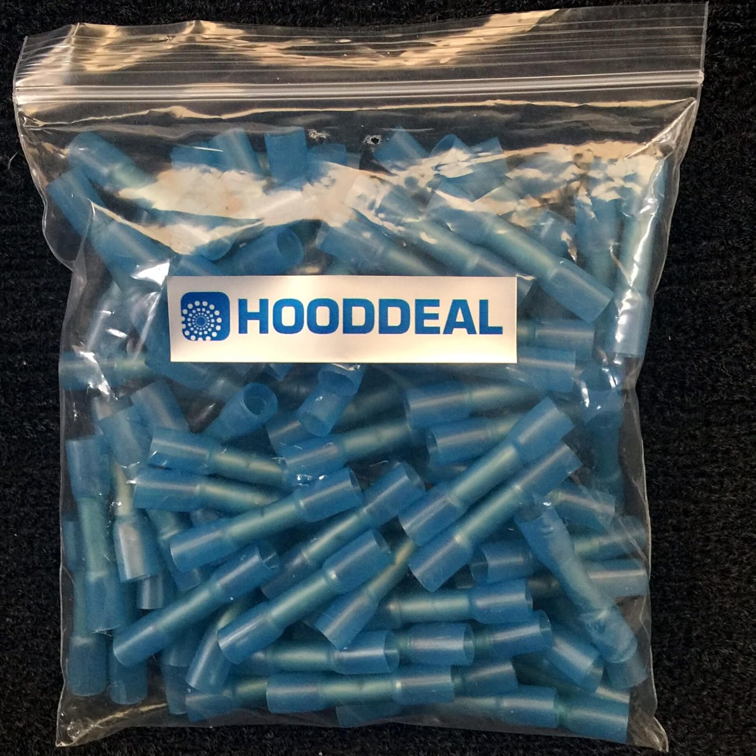 Insulated Heat Shrink Butt Wire Electrical Crimp Terminal Connector 14-16AWG Set of 100