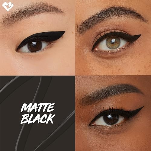 Miniatura 4 de Maybelline Eyestudio Master Precise All Day - Delineador líquido impermeable color negro mate 1 unidad