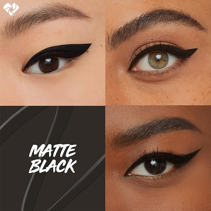 Delineador Líquido Maybelline Master Precise Waterproof Negro Mate miniatura 4