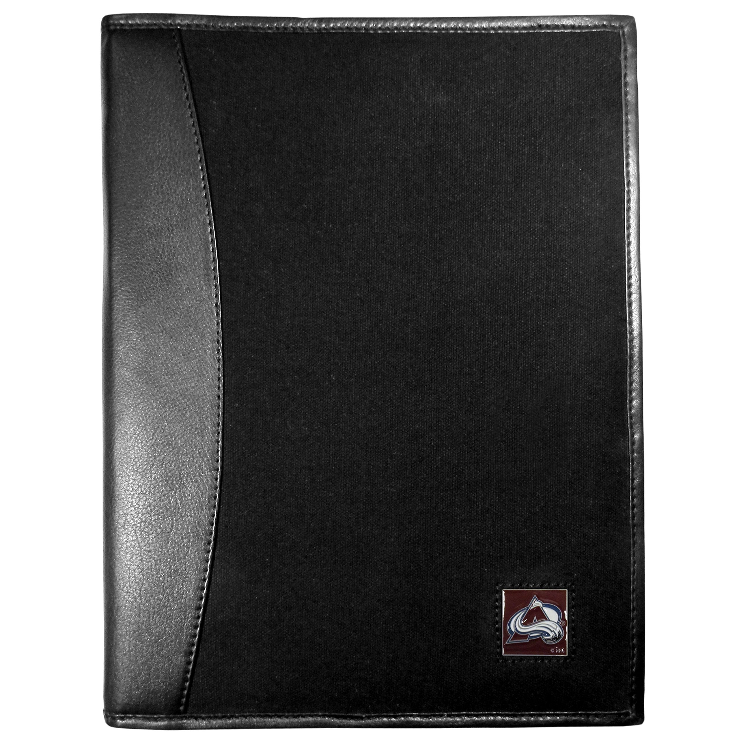 Siskiyou Sports NHL Colorado Avalanche Leather and Canvas Padfolio, Black