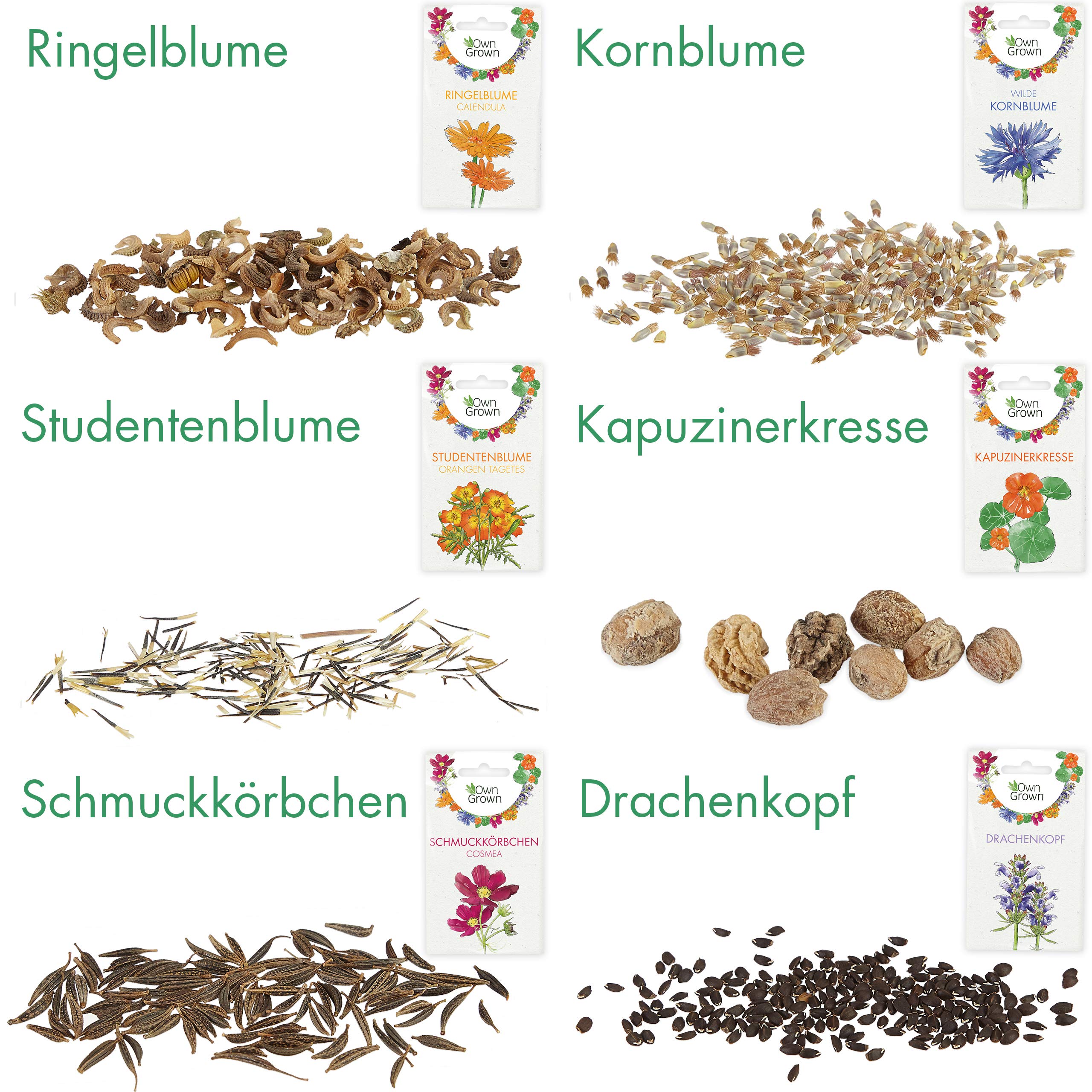 OwnGrown Essbare Blumen Samen Set
