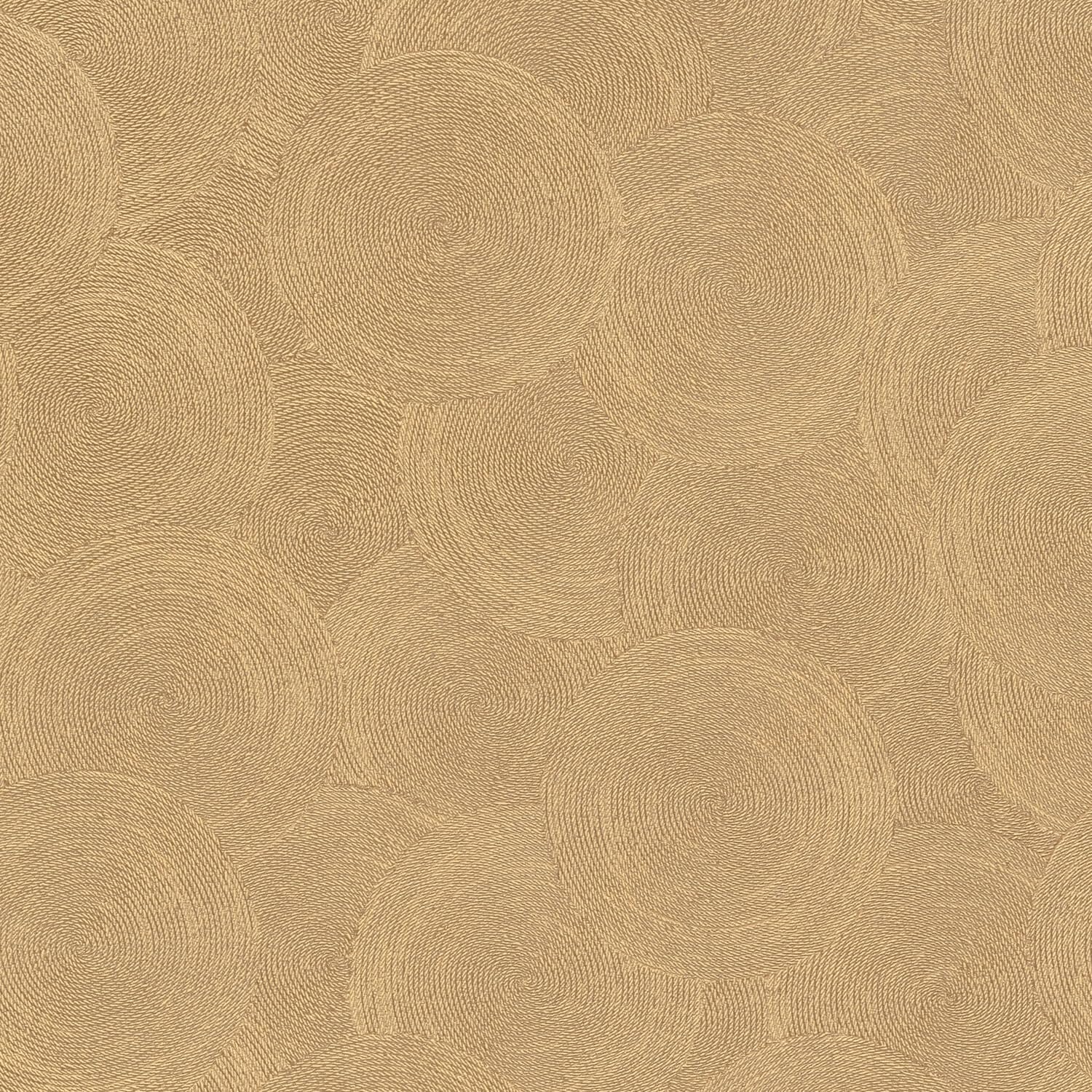 Papier peint géométrique ocre Profhome pour salon chaleureux
