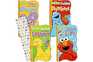 Sesame Street First Board Books - Set of Four (ABCs, 123s, Colors, Shapes)